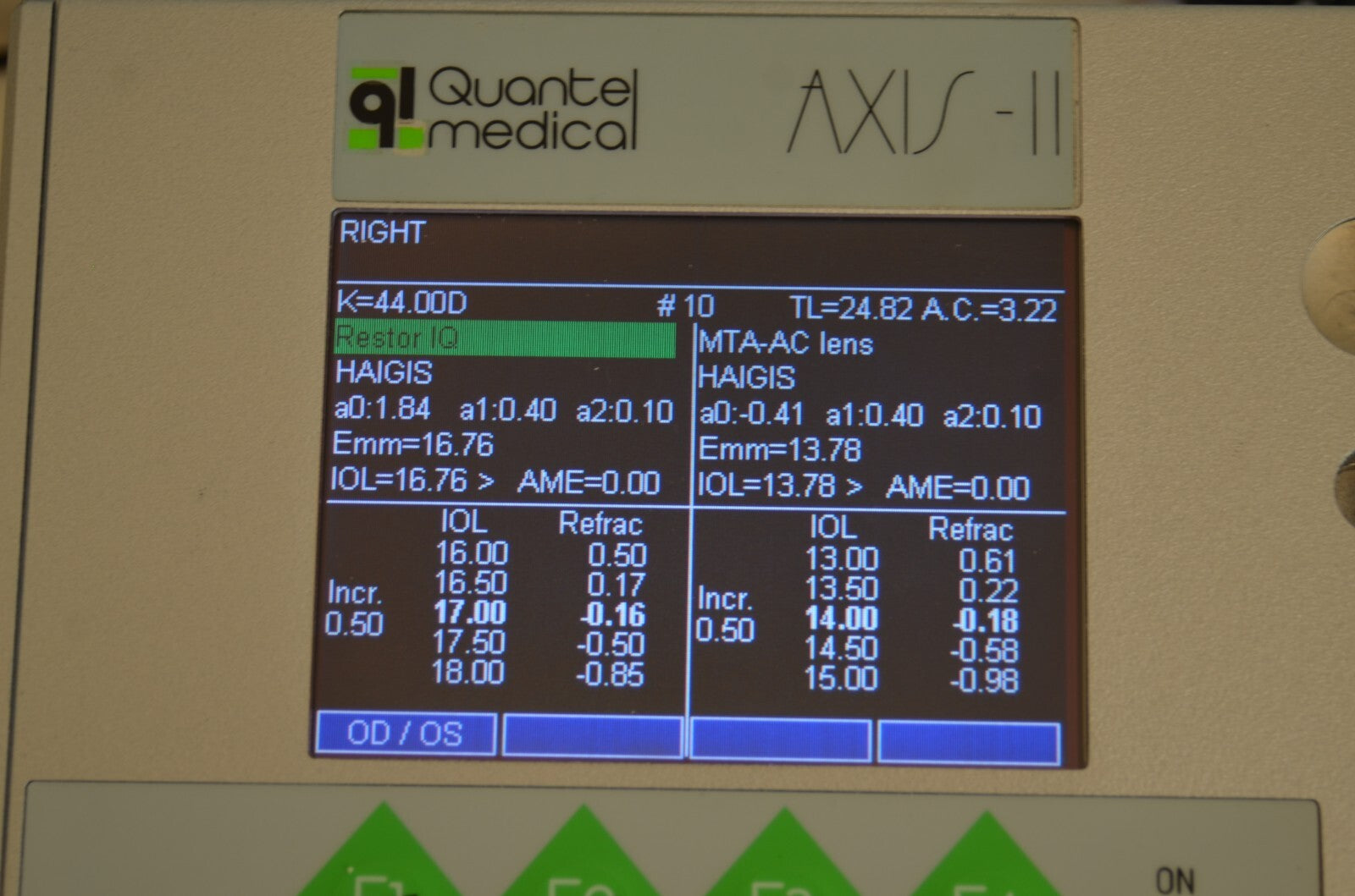 Refurbished QUANTEL MEDICAL AXIS II Ultrasound A-Scan  Biometer offered by Visumed Equipment