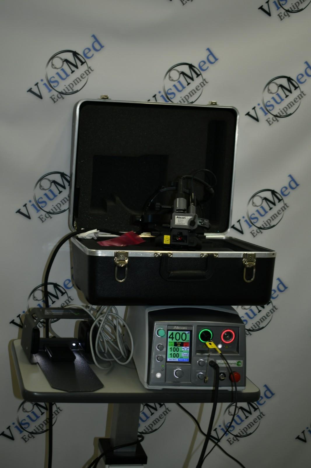 Refurbished Alcon Purepoint Green laser with LIO 532nm with case offered by Visumed Equipment