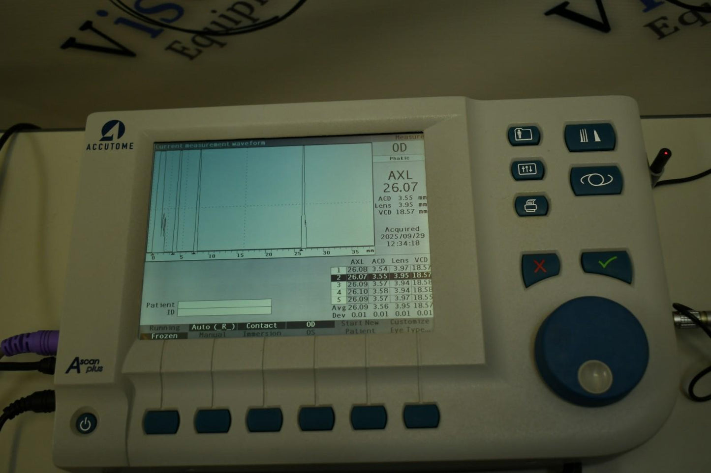 Refurbished Accutome Ascan plus ultrasonic Biometer offered by Visumed Equipment