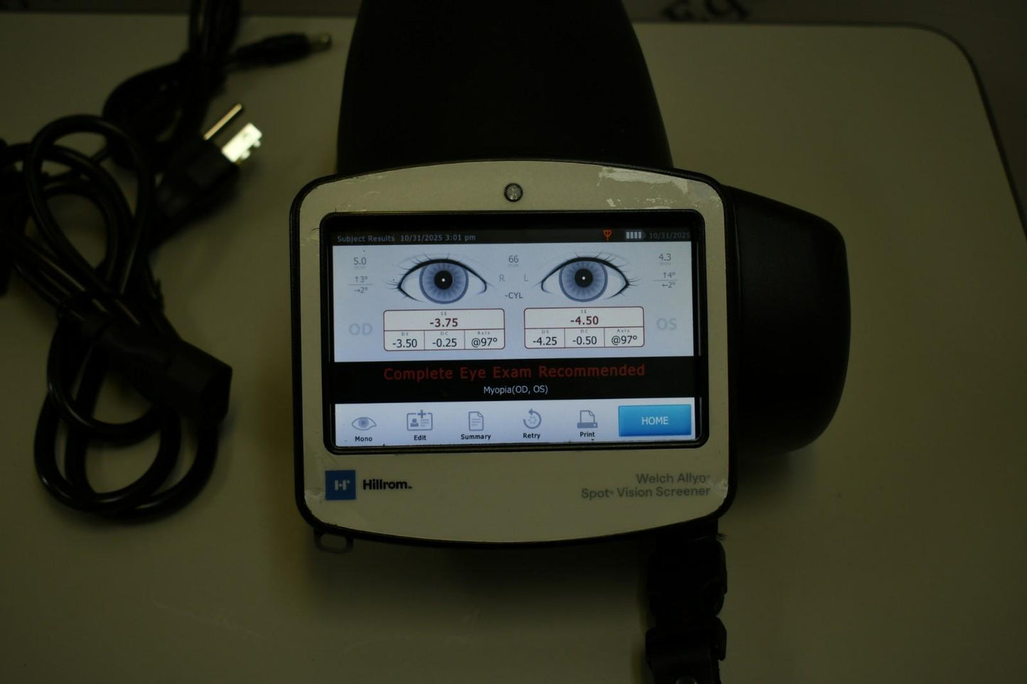 Hillroom Welch Allyn VS100 Spot Vision Screener autorefractor