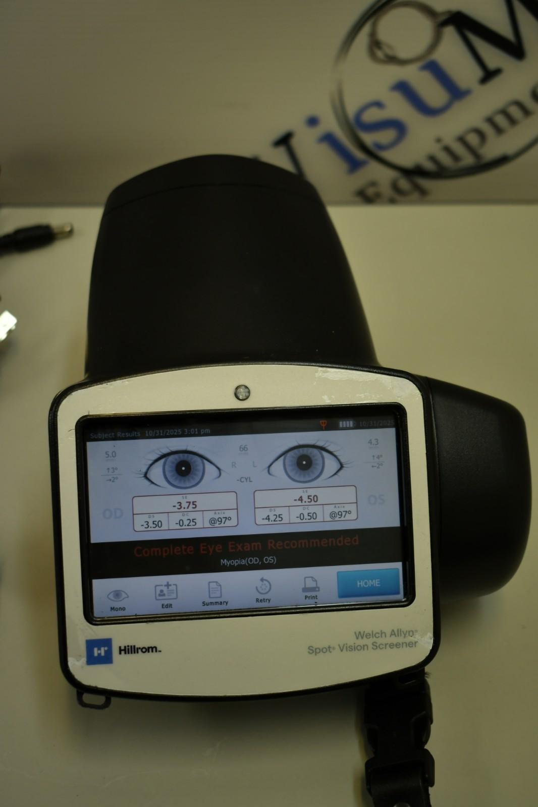 Hillroom Welch Allyn VS100 Spot Vision Screener autorefractor