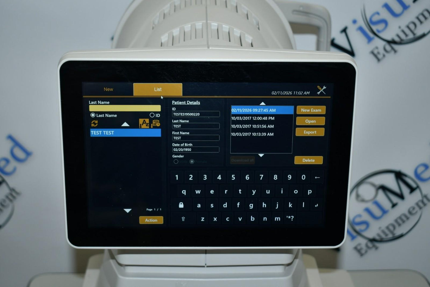 Topcon CA-800 Corneal topographer contact lens and dry eye analyzer