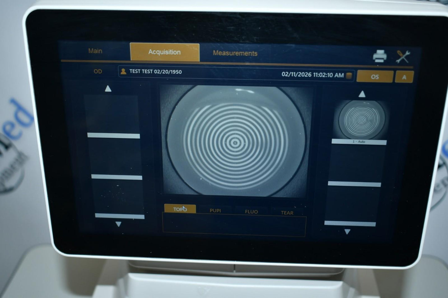 Topcon CA-800 Corneal topographer contact lens and dry eye analyzer