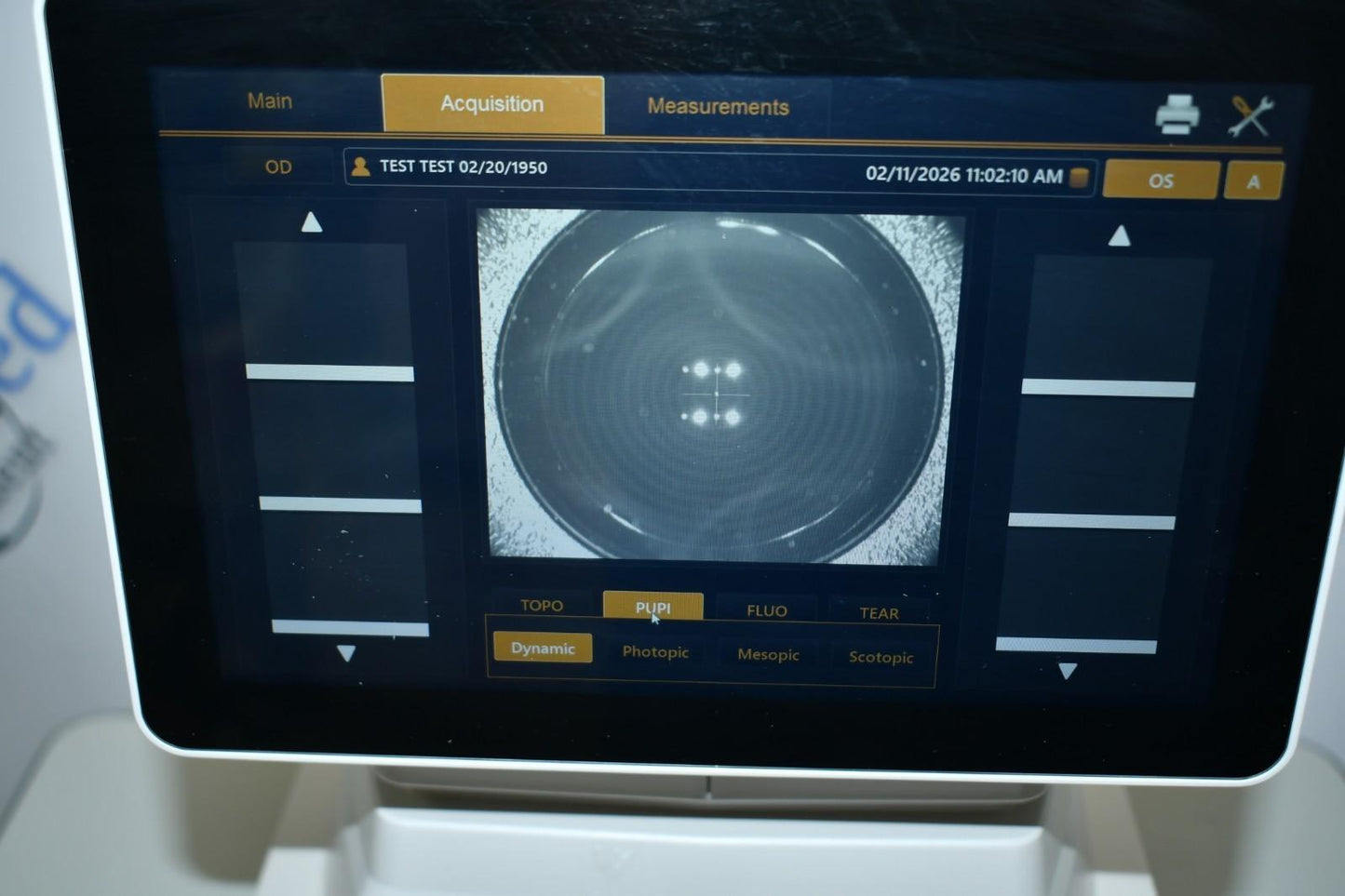 Topcon CA-800 Corneal topographer contact lens and dry eye analyzer