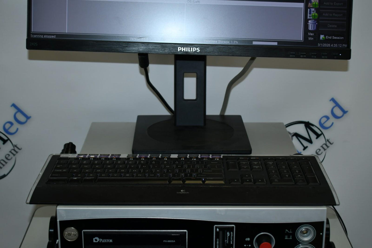 Ellex V4 Eye cubed B-scan UBM ophthalmic ultrasound