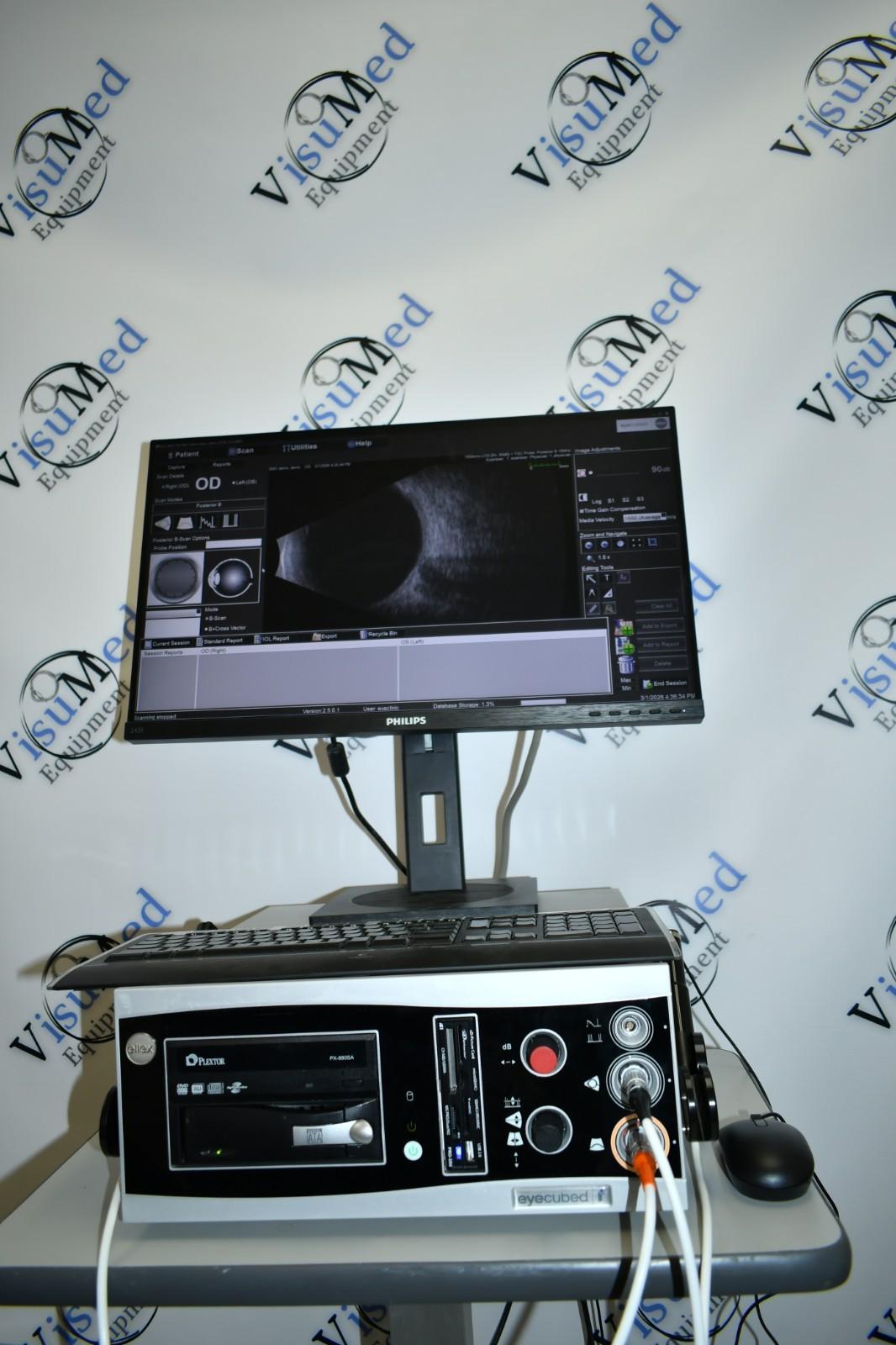 Ellex V4 Eye cubed B-scan UBM ophthalmic ultrasound