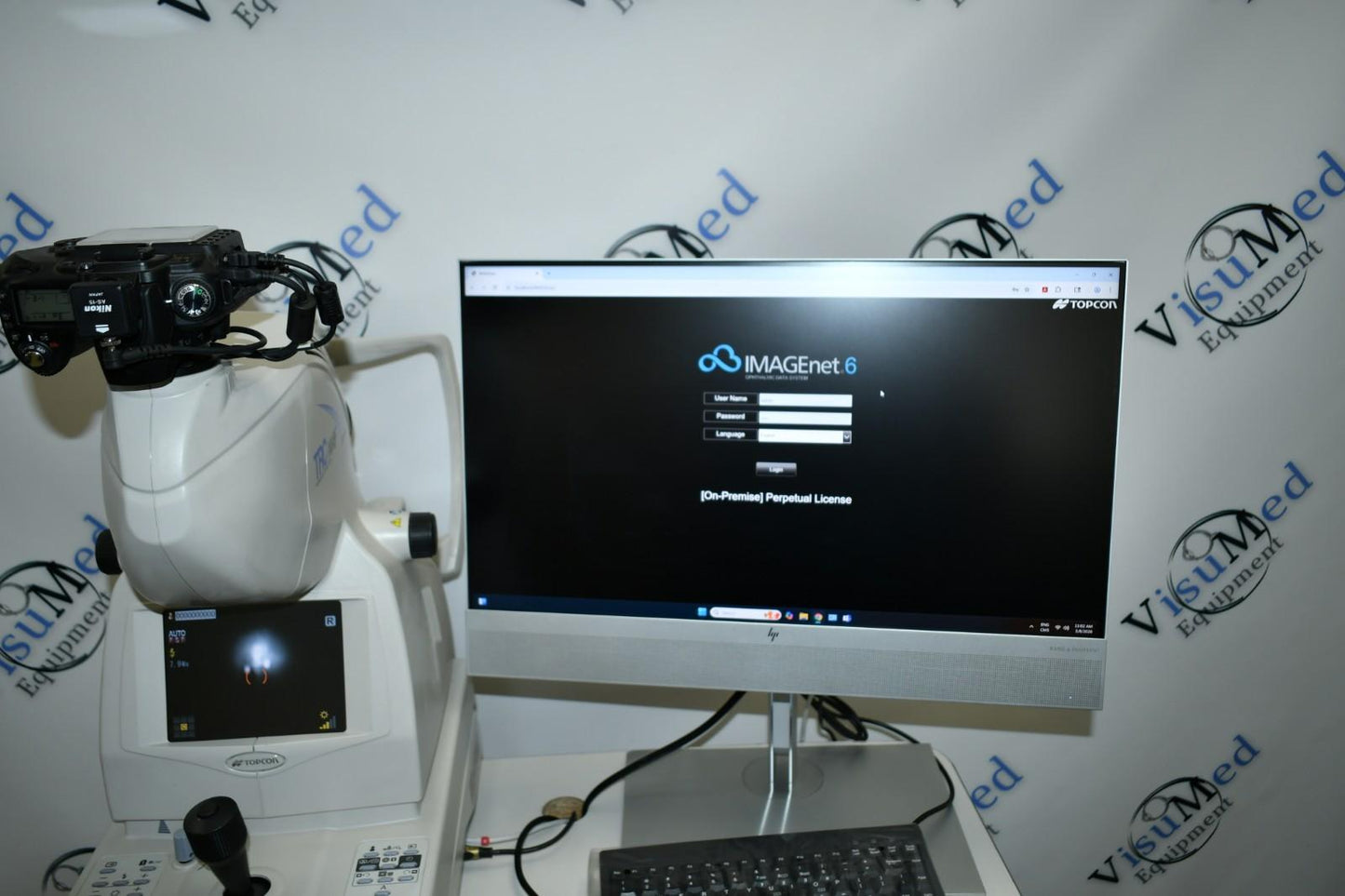Topcon TRC-NW8F Win 11  Imagenet 6 Non-Myd Retinal Camera with Color/Red-Free/FA
