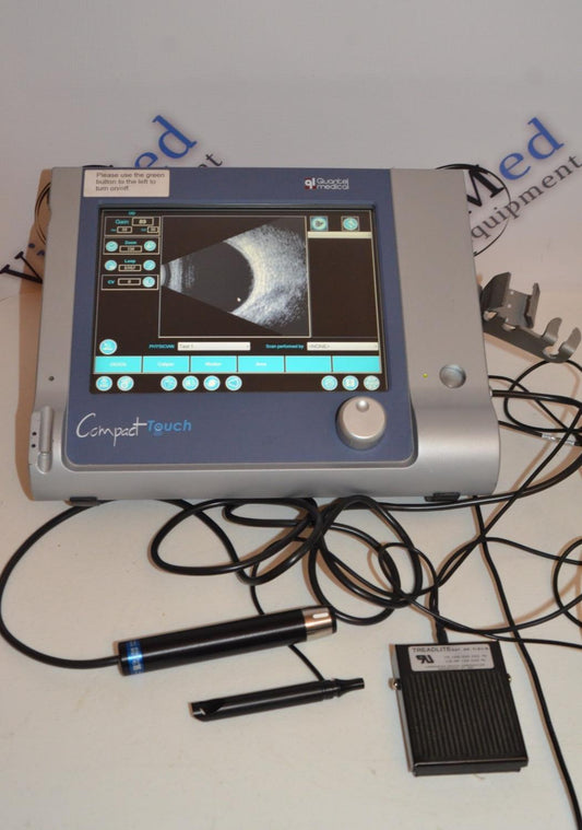 Refurbished Quantel compact touch ophthalmic A-scan B-scan ultrasound offered by Visumed Equipment