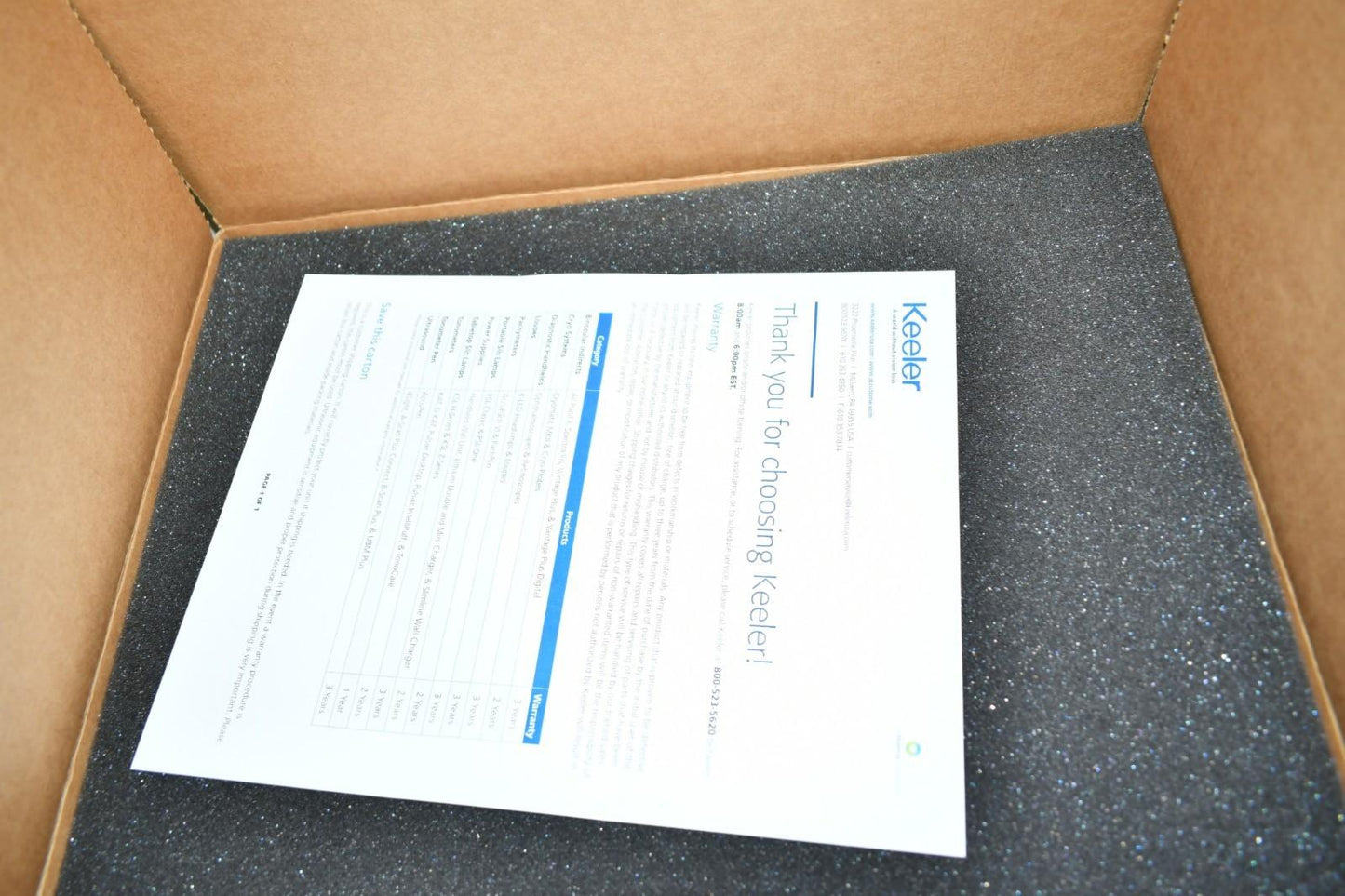 Keeler Accutome A-Scan Plus Connect - New/Open box