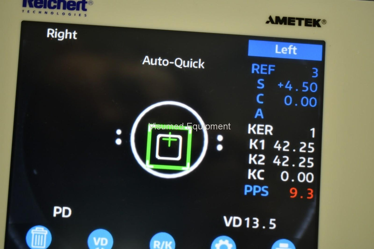 Reichert OptoChek Plus Auto Refractor Keratometer Excellent Condition