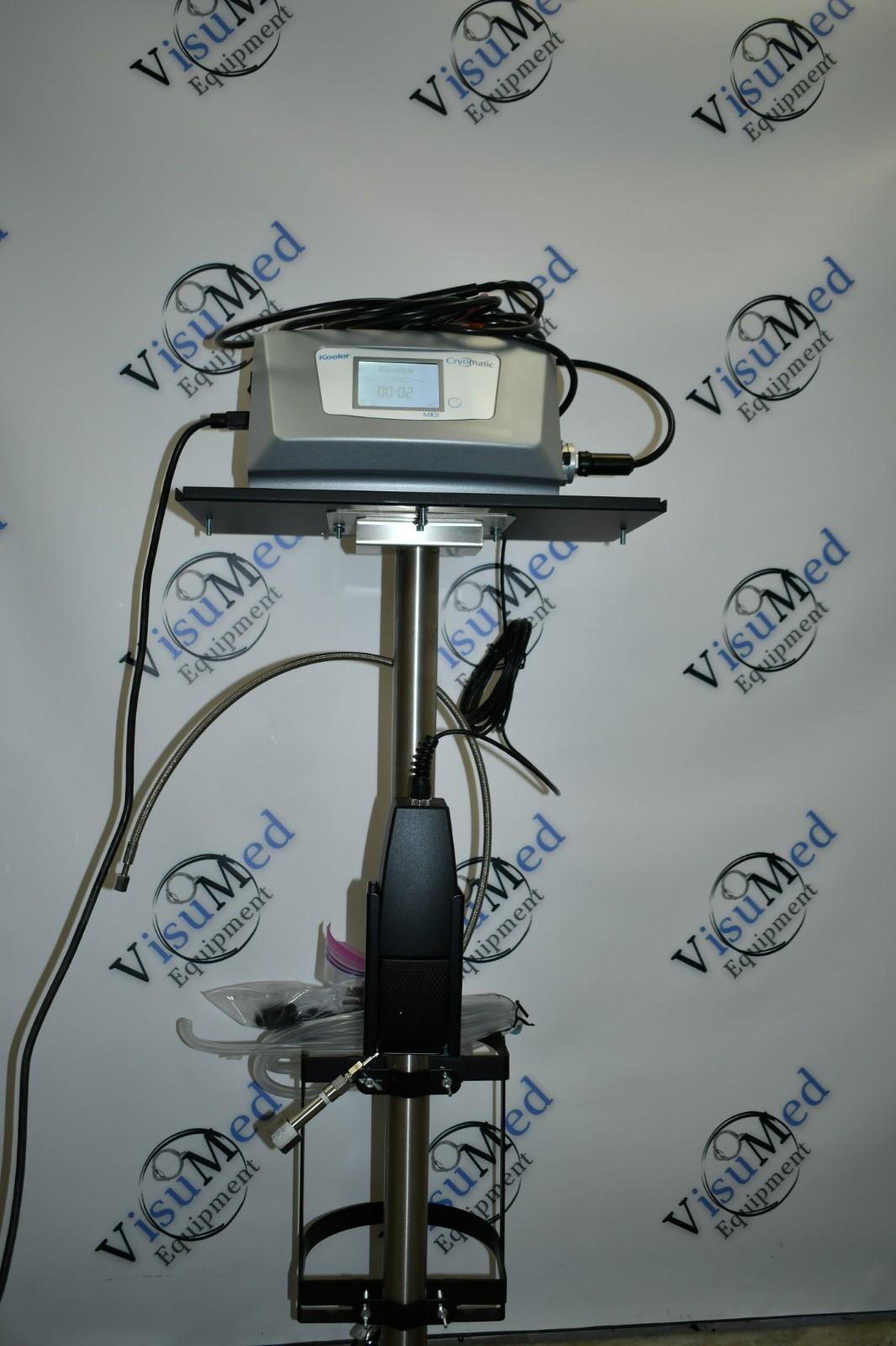 Keeler Cryomatic MK-II Ophthalmic Cryo with cart & 2 retinal probes