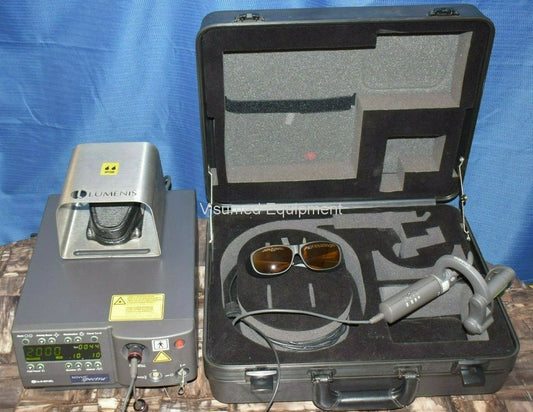 Refurbished Lumenis Novus Spectra 532nm Green laser with Haag Streit adapter offered by Visumed Equipment