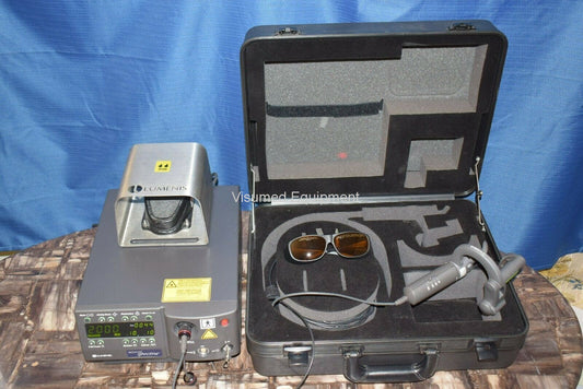 Refurbished Lumenis Novus Spectra 532nm Green laser with Haag Streit adapter offered by Visumed Equipment