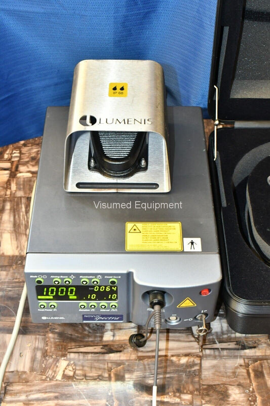 Refurbished Lumenis Novus Spectra 532nm Green laser with Haag Streit adapter offered by Visumed Equipment