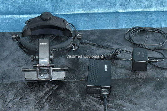 Refurbished Keeler Vantage Binocular Indirect Ophthalmoscope with outlet power supply offered by Visumed Equipment