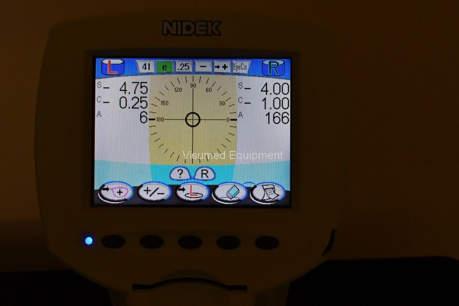 Nidek LM-600 Auto Lensmeter Lensometer with Printer - Visumed Equipment