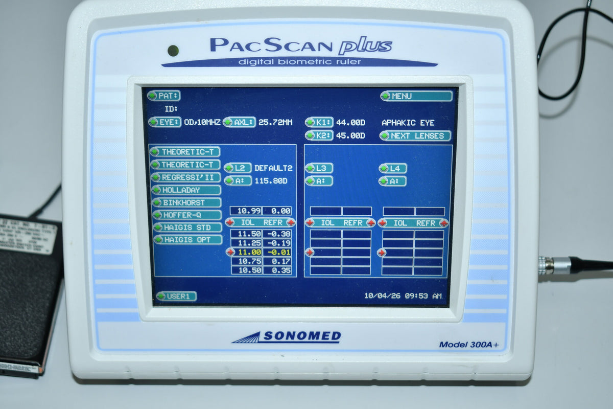 Sonomed PacScan Plus 300A+ biometer