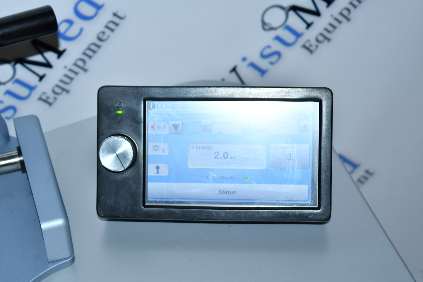 Selecta Duet treatment selection screen with SLT and YAG options