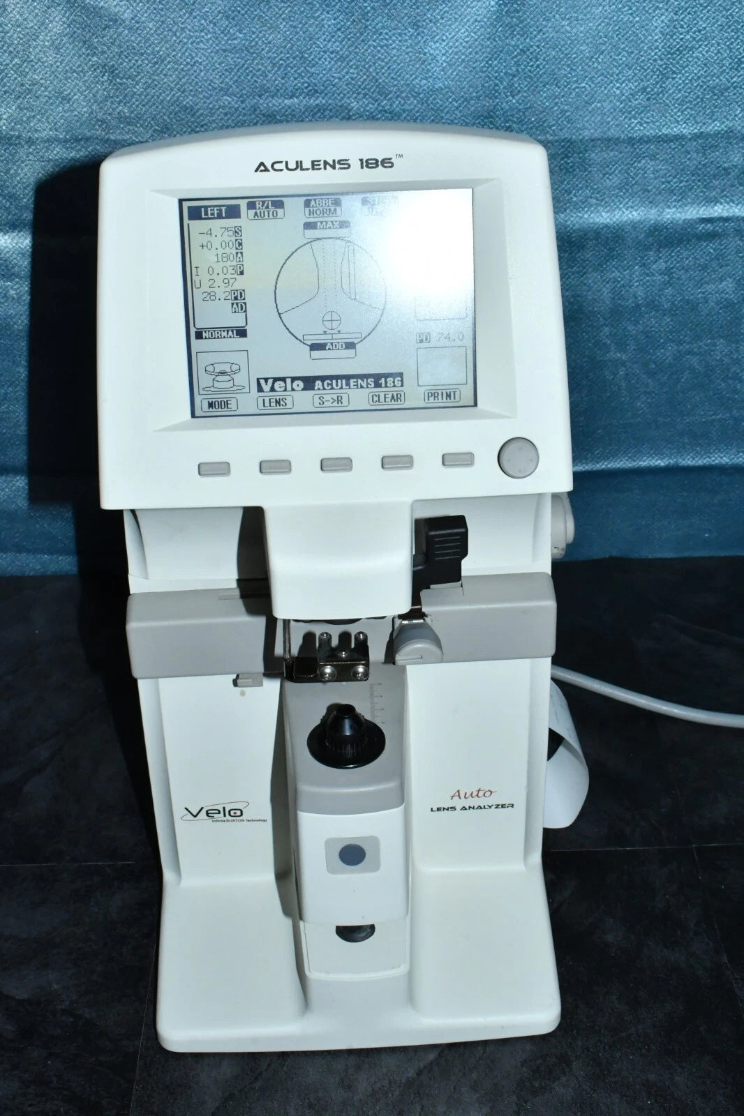 Burton Velo Aculens 186 Auto Lensometer / Lensmeter
