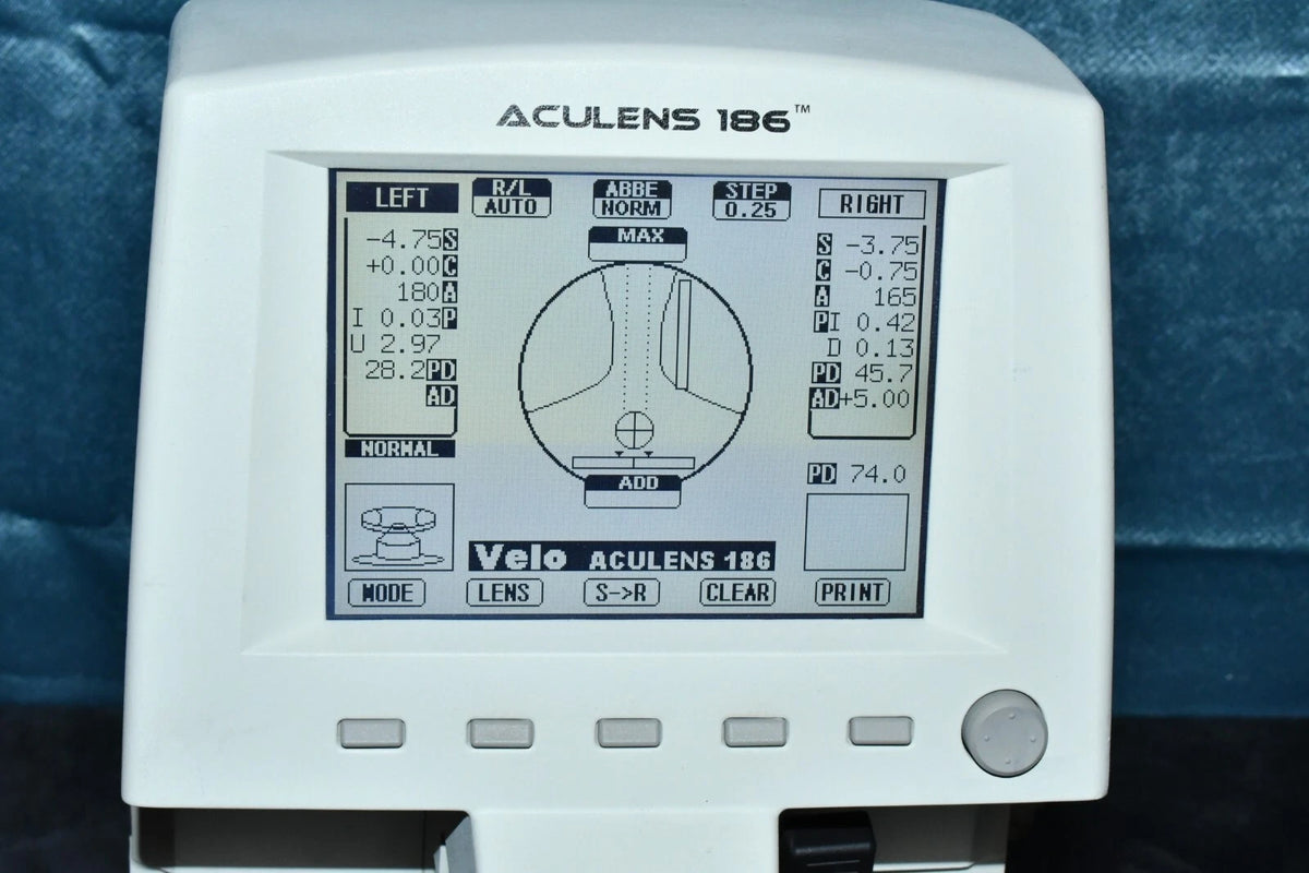 Burton Velo Aculens 186 Auto Lensometer / Lensmeter