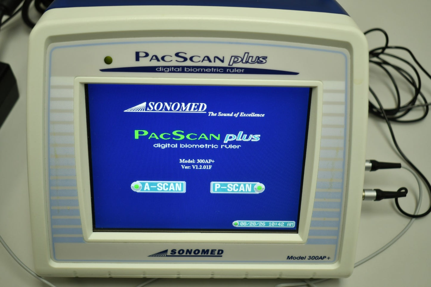 Sonomed PacScan Plus 300AP+ front panel