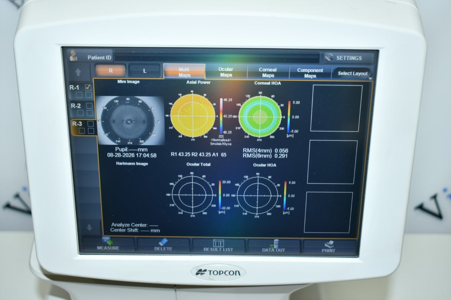 Topcon KR-1W measurement head