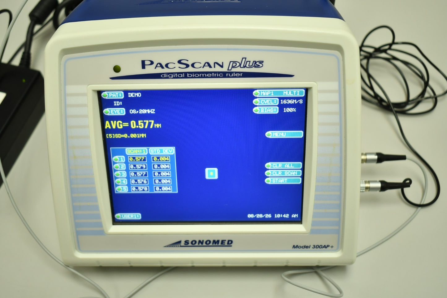 Sonomed PacScan Plus 300AP+ probe