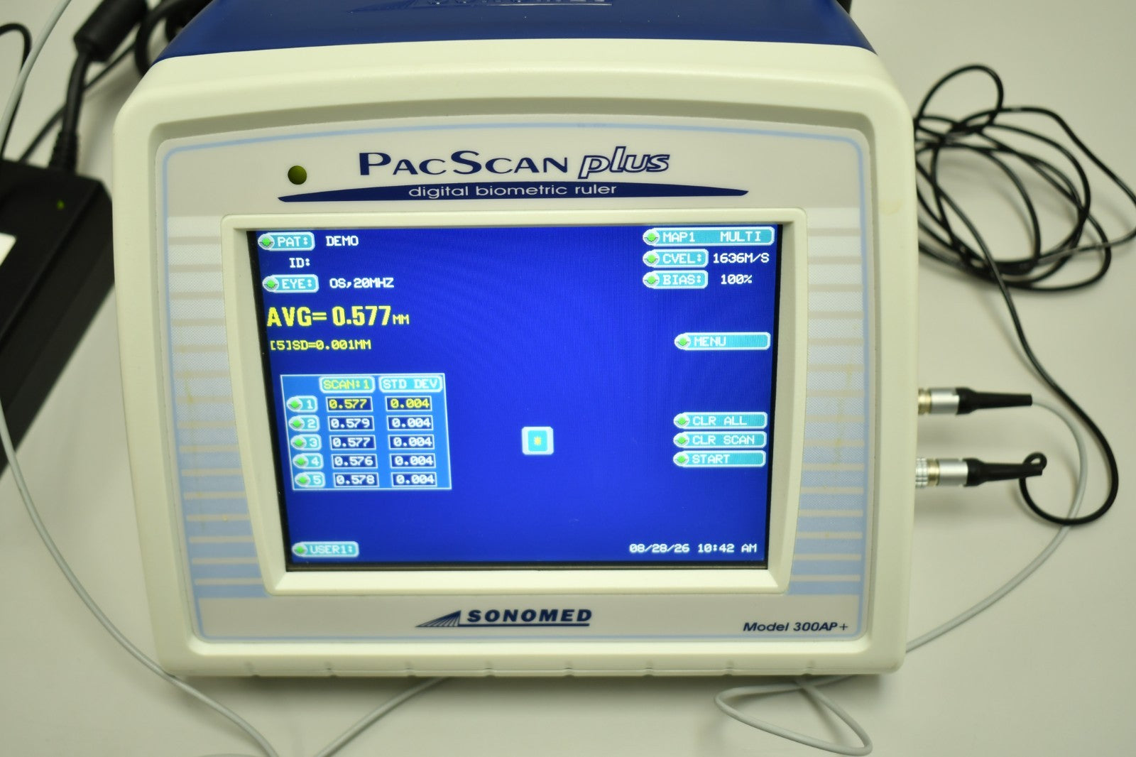 Sonomed PacScan Plus 300AP+ probe