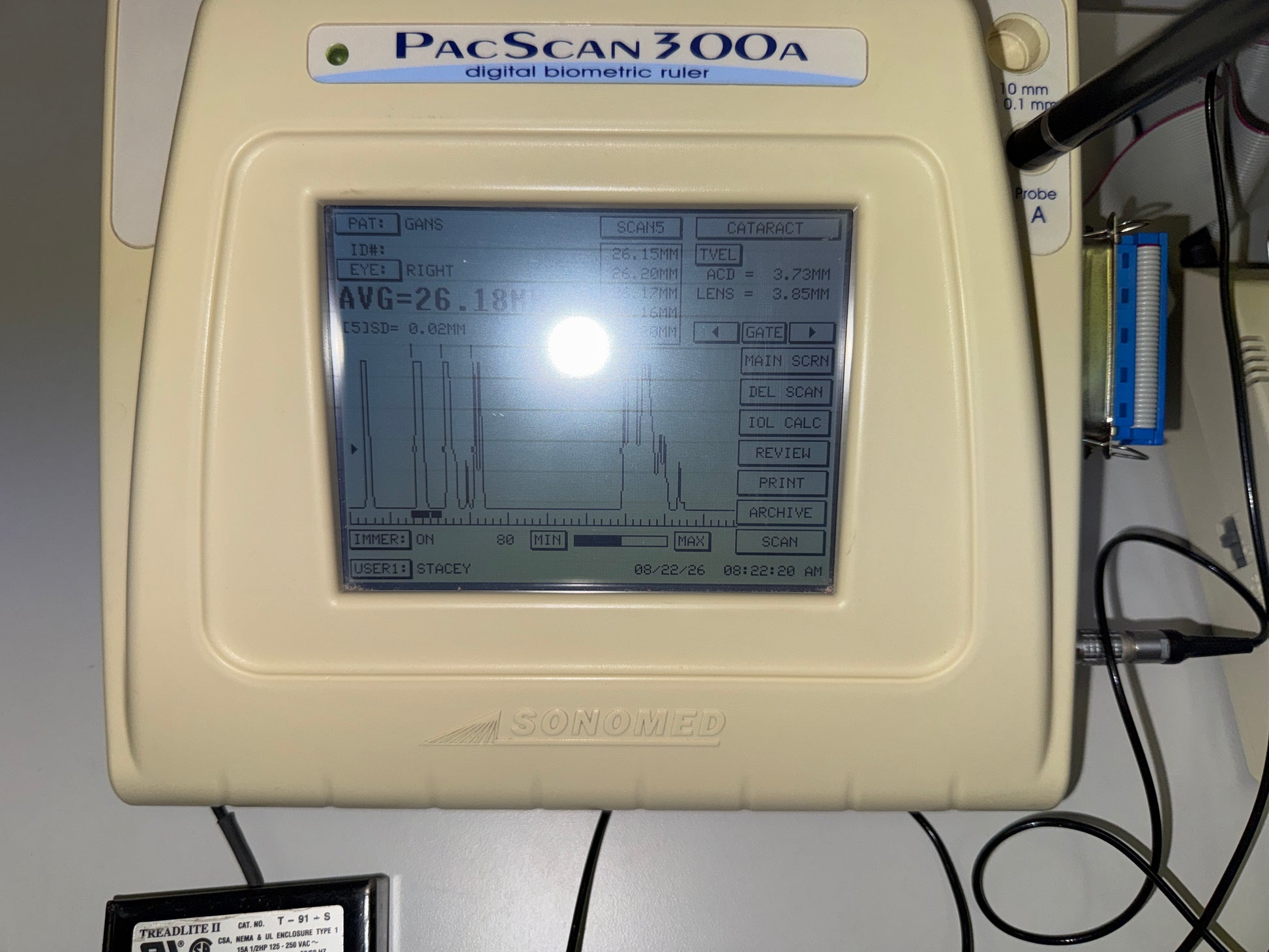 Sonomed PacScan 300A A-Scan Biometer photo 3