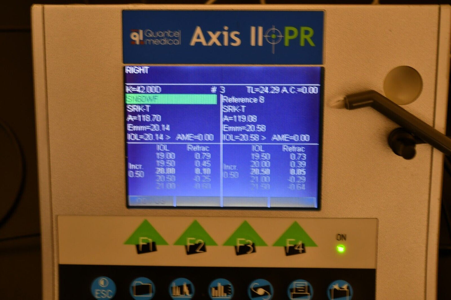 Quantel Medical Axis PR II Ultrasonic A-scan pachymeter