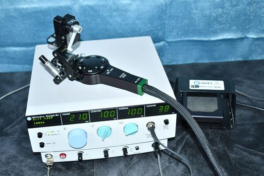 Iridex GLx green Laser with Zeiss slitlamp adapter
