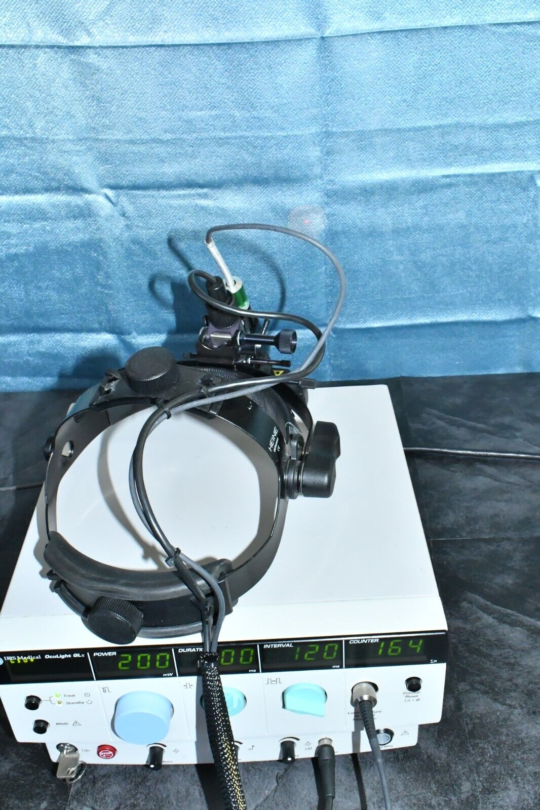 Iridex GLx with LIO Plus Laser indirect ophthalmoscope and case