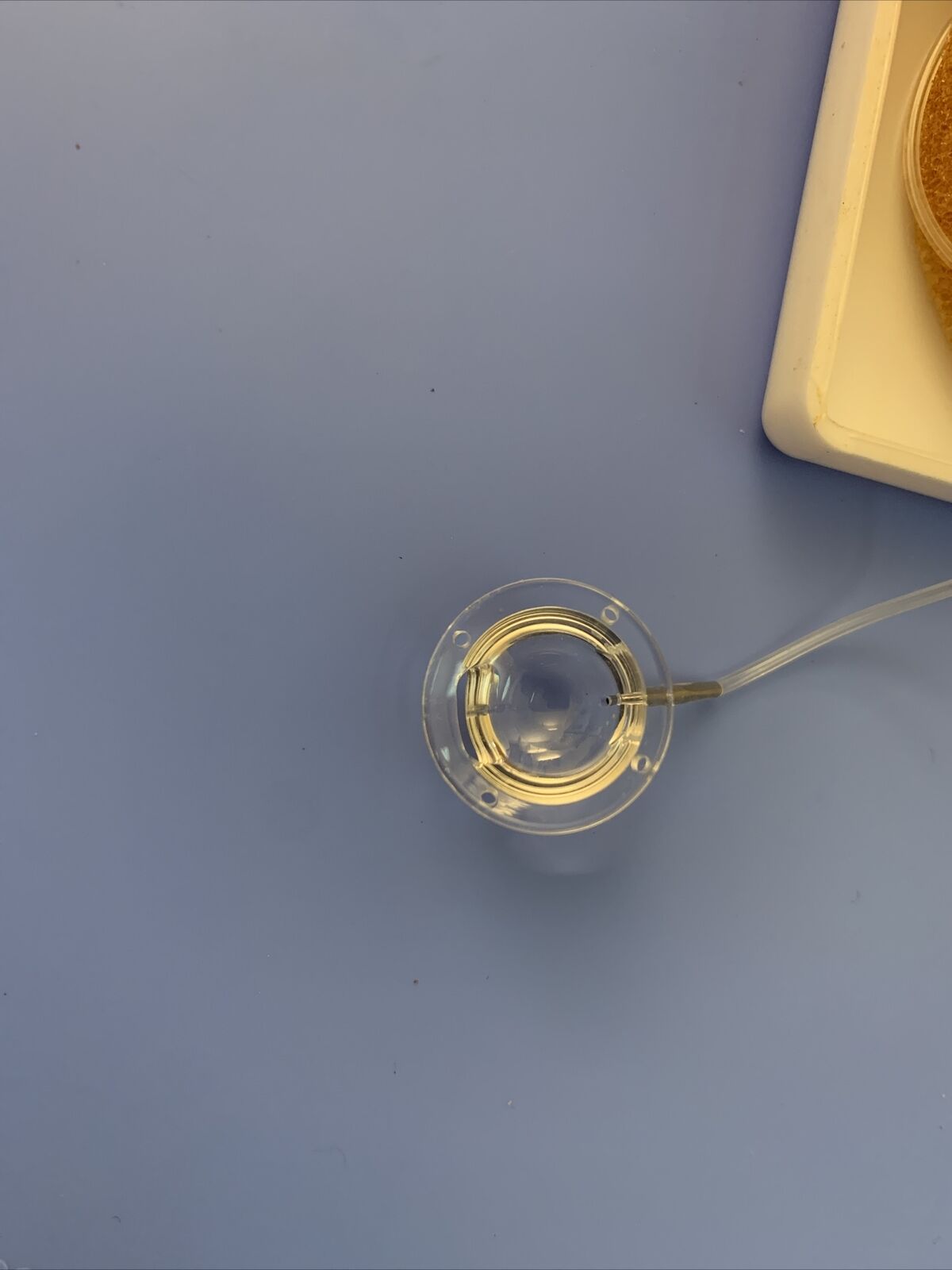 Spherical goniotomy lens, LARGE, with irrigation